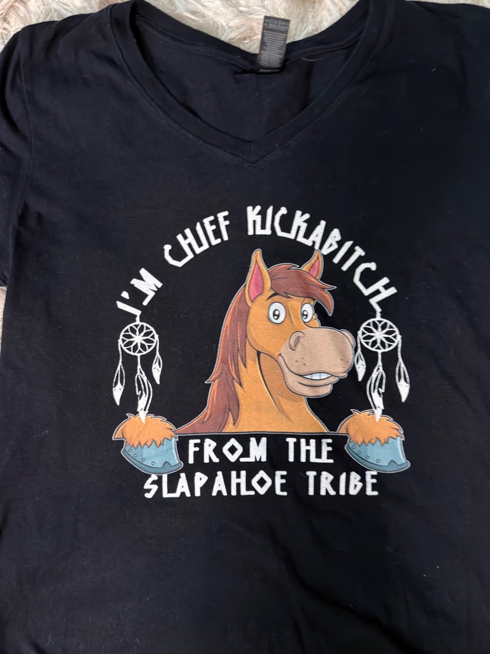 Chief Kickabtch slapahoe tribe Small tshirt